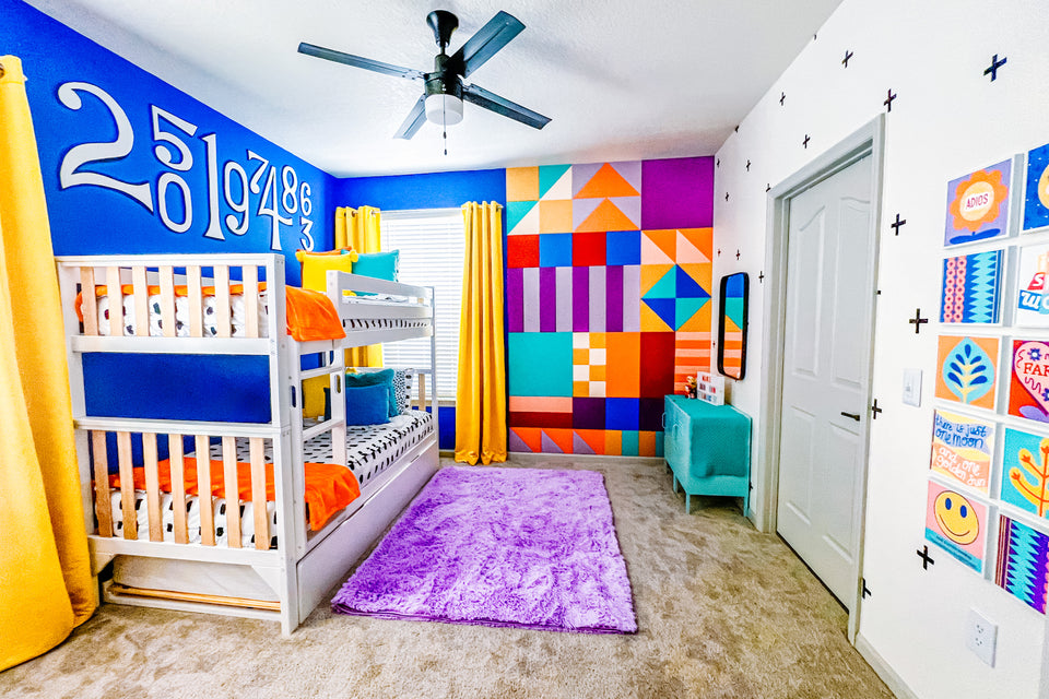 Colorful Kid's Bedroom Makeover