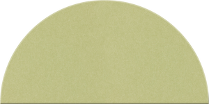 Aloe Large Half Circle Tile