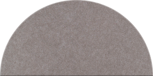 Ash Large Half Circle Tile