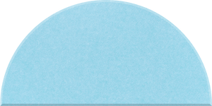 Baby Blue Half Circle