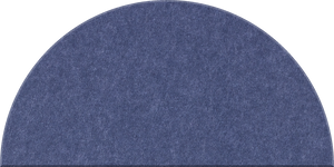 Indigo Large Half Circle Tile