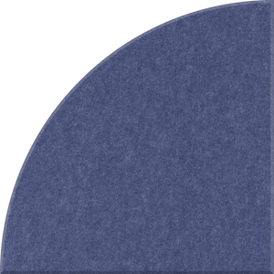 Indigo Quarter Circle Tile