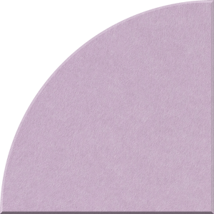 Lilac Quarter Circle Tile