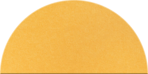 Mustard Large Half Circle Tile