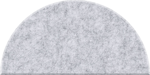 Nickel Half Circle Tile