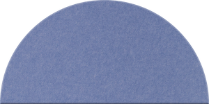 Periwinkle Large Half Circle Tile
