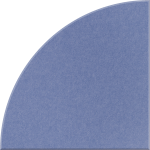 Periwinkle Quarter Circle Tile