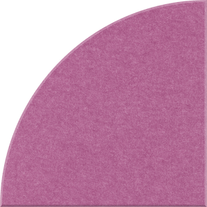 Plum Quarter Circle Tile