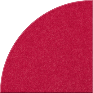 Ruby Quarter Circle Tile