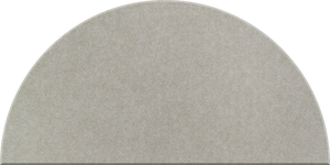 Sage Large Half Circle Tile