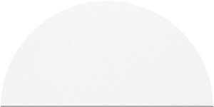 Zinc Large Half Circle Tile