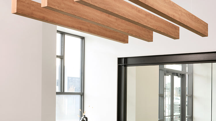 8 Foot Wood Grain Acoustic Beams