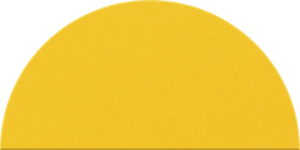 Citrine Large Half Circle Tile