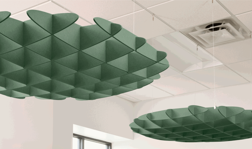 Cloud Baffles gif with 5 color