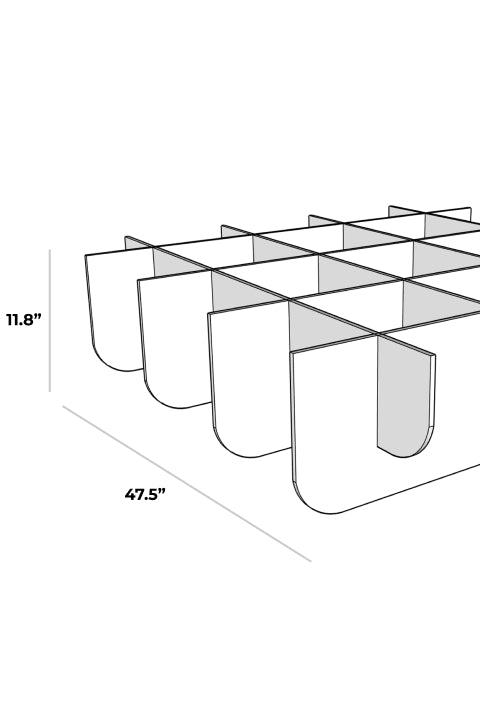 Fin Ceiling Cloud Baffle