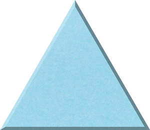 Baby Blue Large Triangle Tile