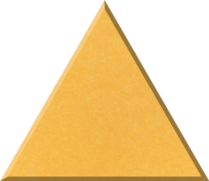 Mustard Large Triangle Tile