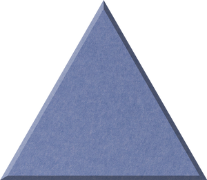 Periwinkle Large Triangle Tile
