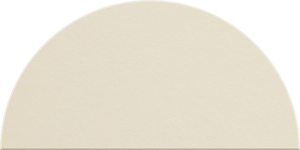 Ivory Large Half Circle Tile