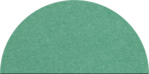 Mint Large Half Circle Tile