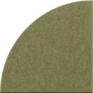 Olive Quarter Circle Tile