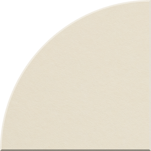 Ivory Quarter Circle Tile