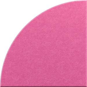 Hot Pink Quarter Circle Tile
