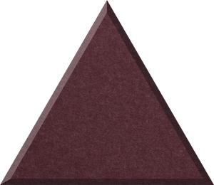 Wine Small Triangle Tile