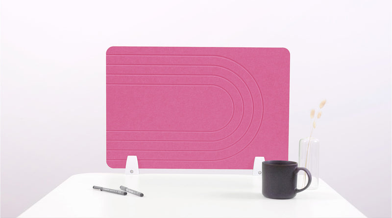 Small Hot Pink Desk Divider