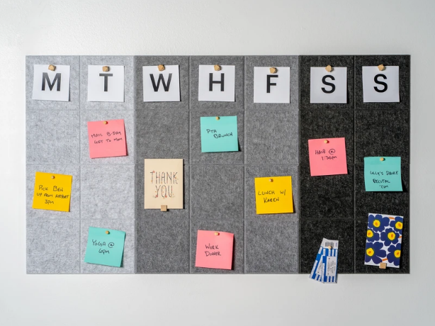 Weekly Calendar Gradient