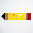 yellow pencil teacher decoration