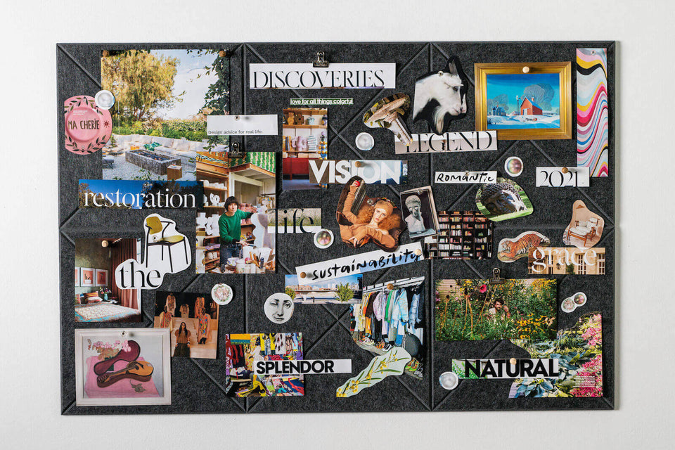 How To Make a Vision Board With Felt Right Tiles