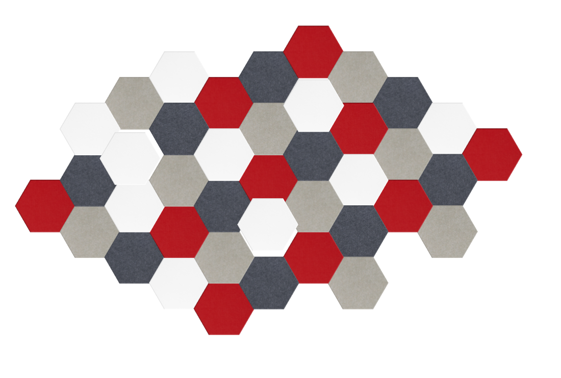 red black and white hex 2 Design