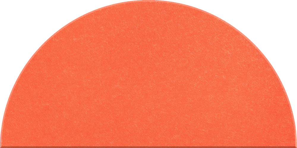 Large Half Circle Tile