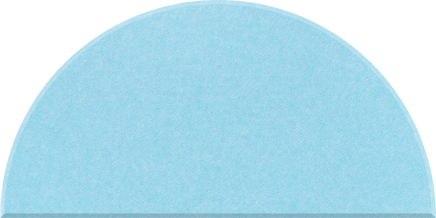 Baby Blue Half Circle