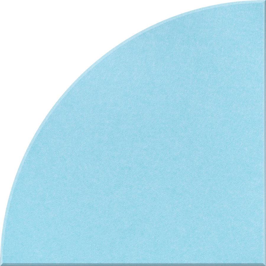 Baby Blue Quarter Circle