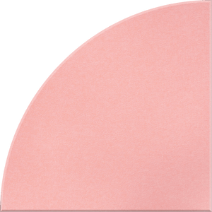 Coral Quarter Circle Tile