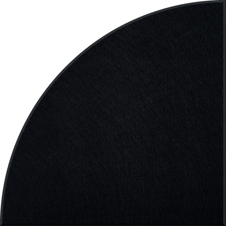 Ebony Quarter Circle