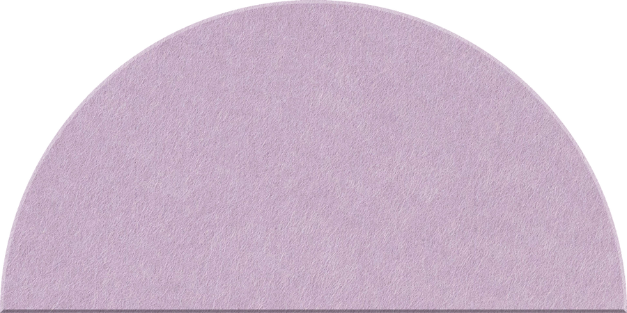 Lilac Large Half Circle