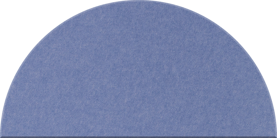 Periwinkle Large Half Circle