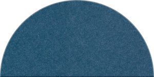 Slate Blue Large Half Circle Tile