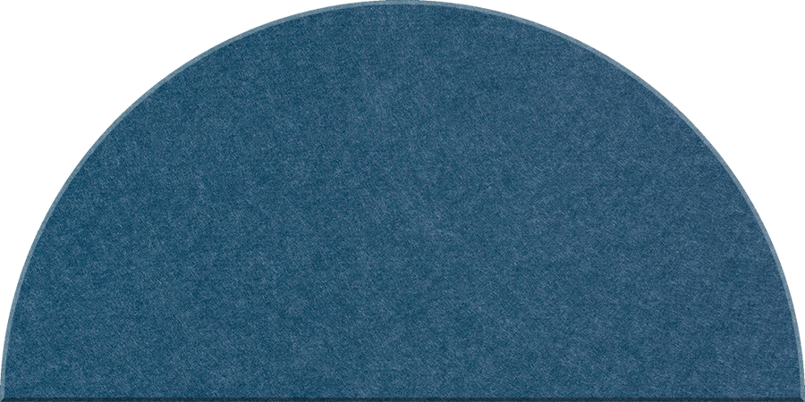 Slate Blue Large Half Circle