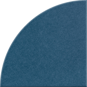Slate Blue Quarter Circle Tile