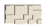 Ivory 3D felt box tile design
