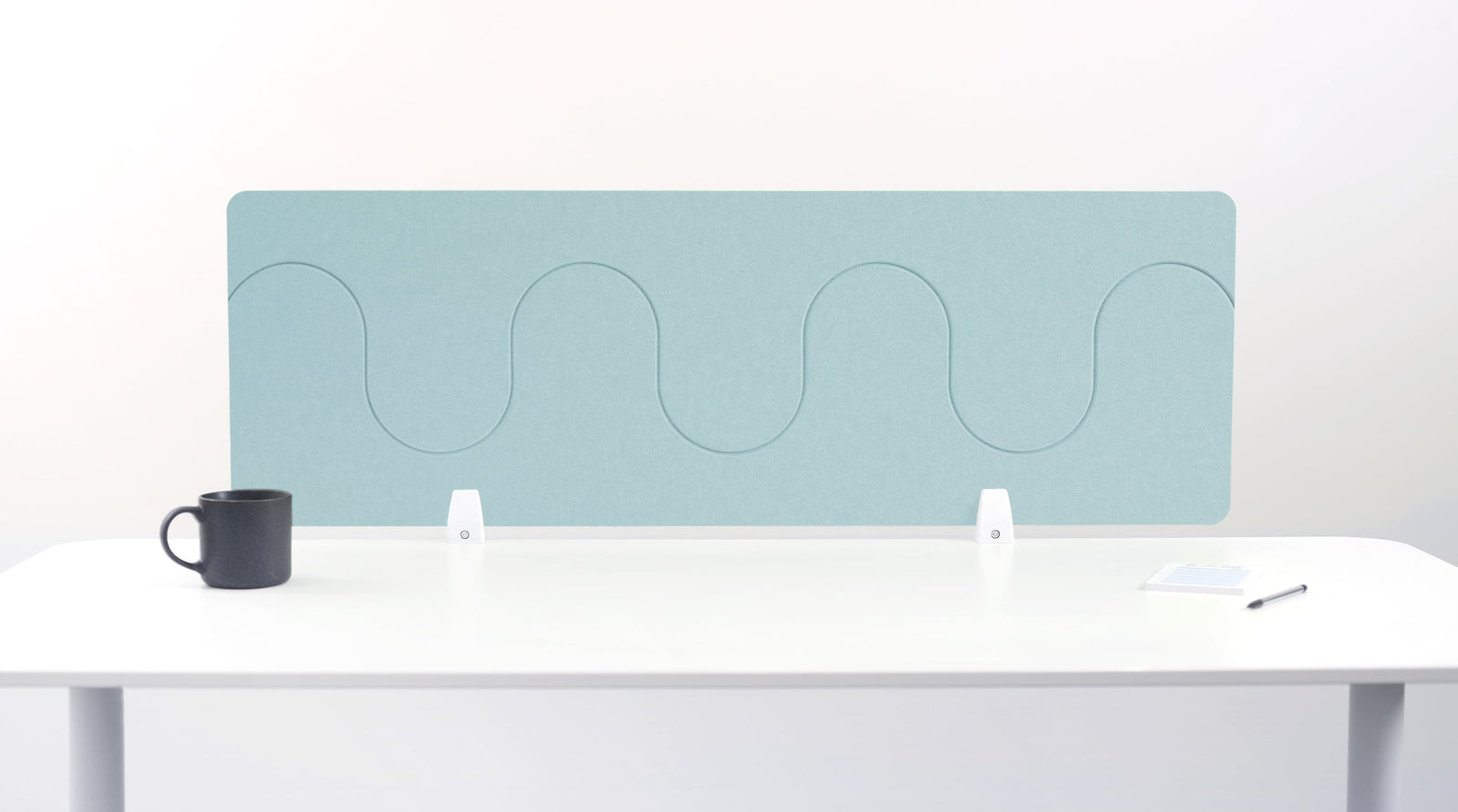 Large Baby Blue Desk Divider