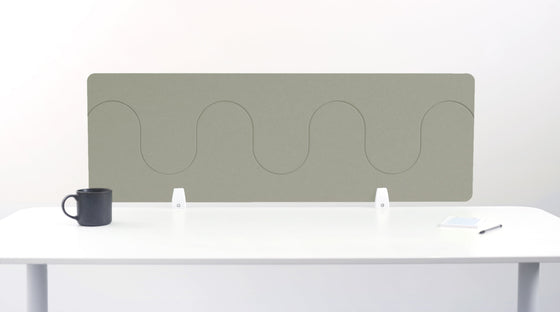 Sage Wave Large Desk Divider