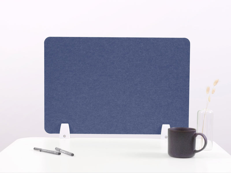 Indigo Blank Small Desk Divider