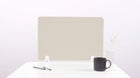 Latte Blank Small Desk Divider White Hardware