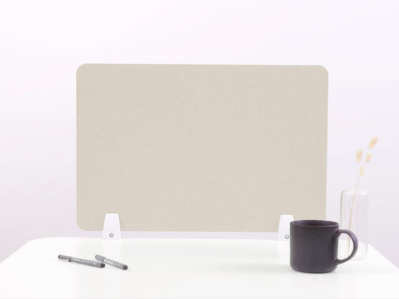 Latte Blank Small Desk Divider