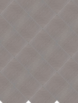 Gray tile with diagonal linear pattern and repeating curved wave design embossed across surface.